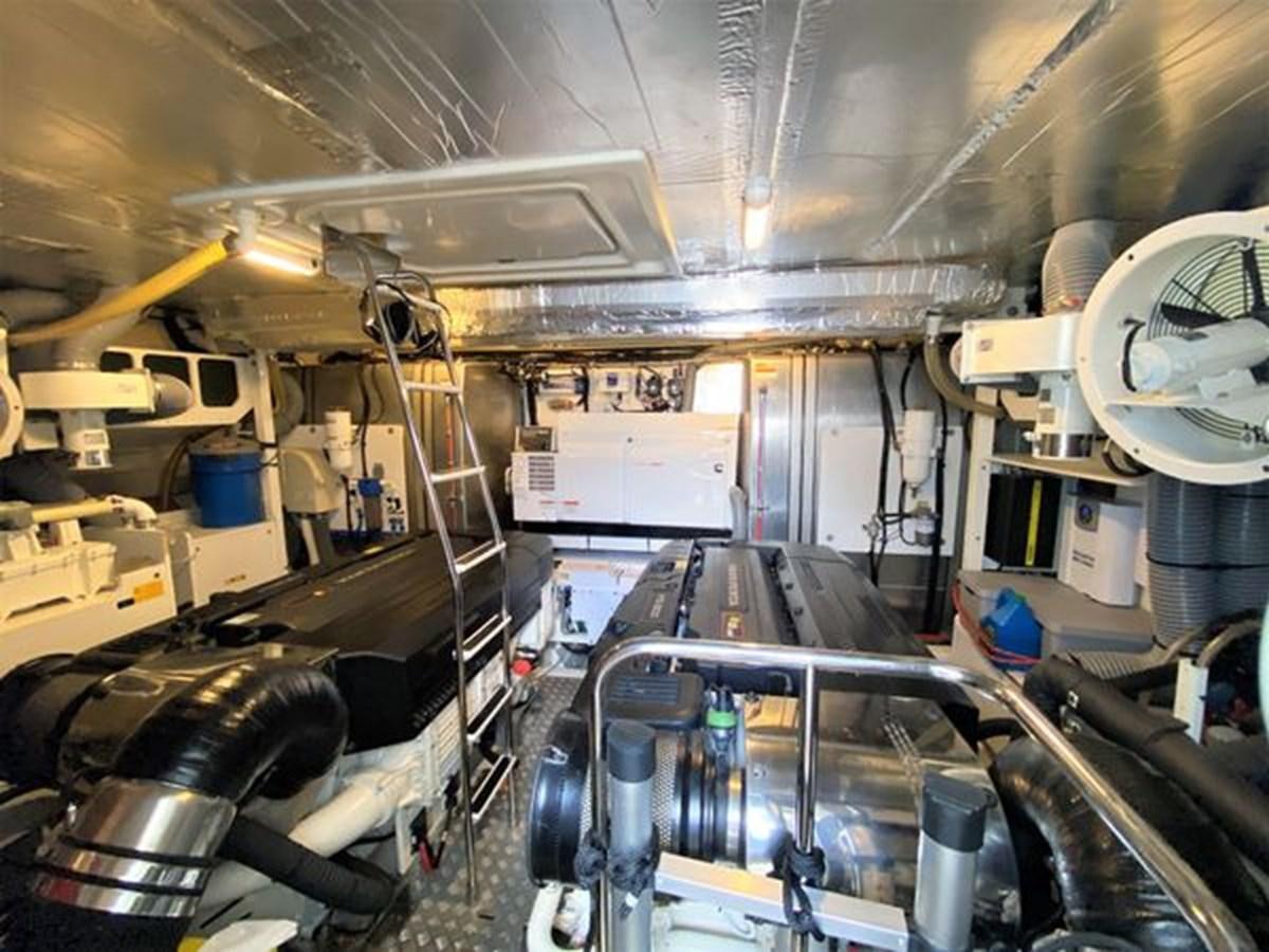 a room with machinery aboard 2016 PRESTIGE 680 FLY Yacht for Sale