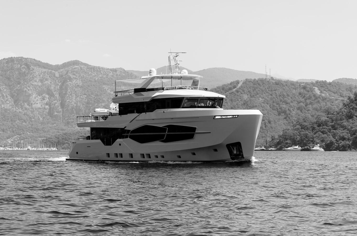 a boat in the water aboard PROJECT 105 Yacht for Sale