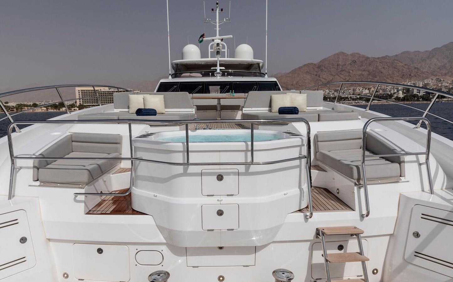 a large white machine aboard 2018 SUNSEEKER 116 Yacht for Sale