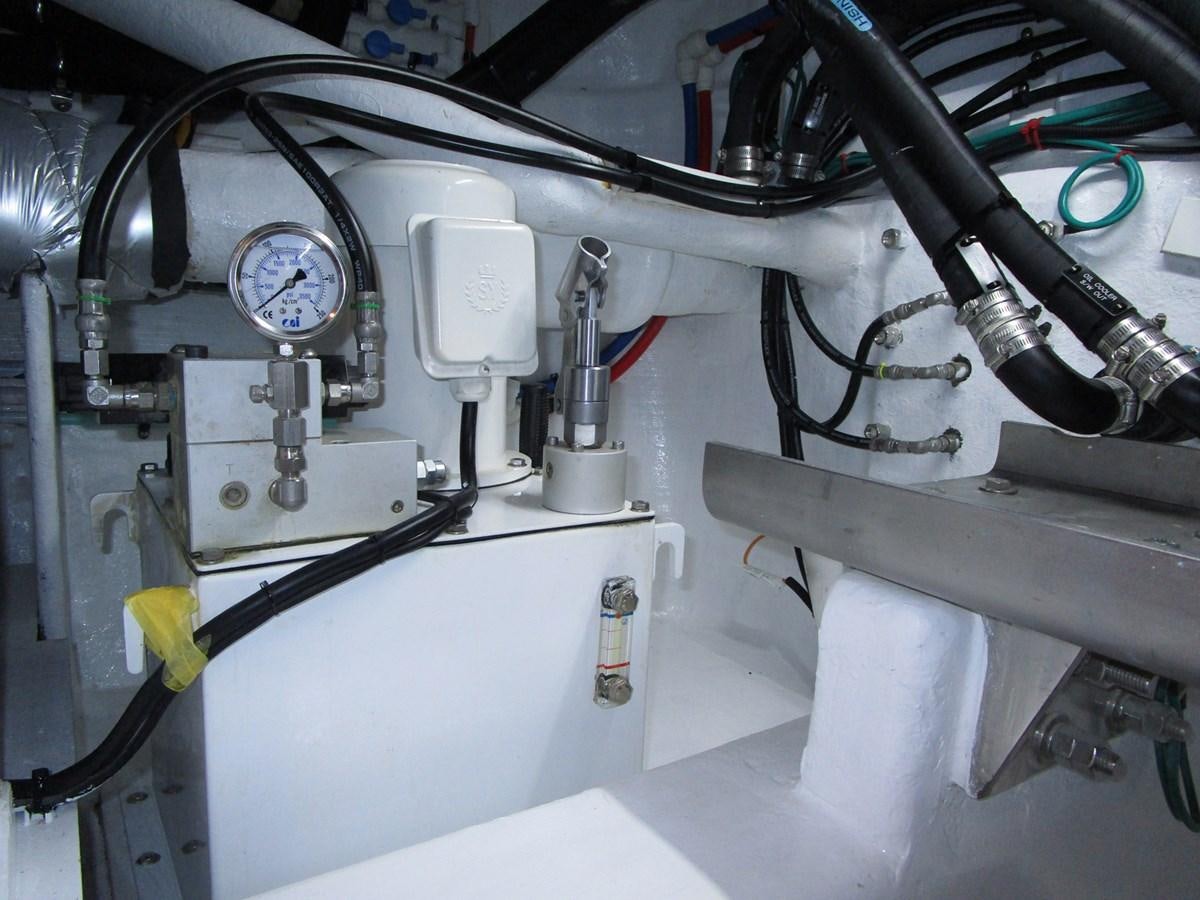 a close-up of a machine aboard JOHNSON 83 SKYLOUNGE Yacht for Sale