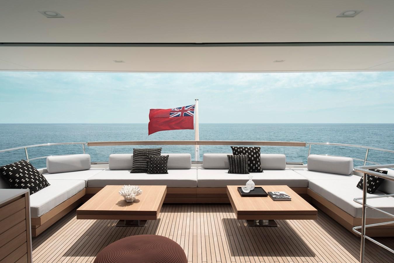 a room with a couch and a table and chairs aboard ALEGRIA Y Yacht for Sale