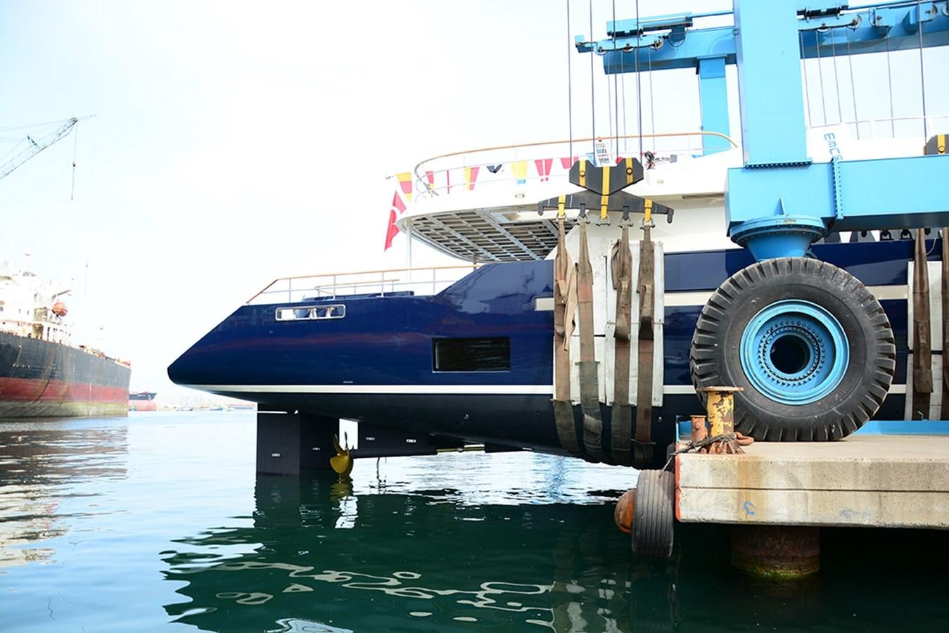 a boat on the water aboard LEGATO Yacht for Sale
