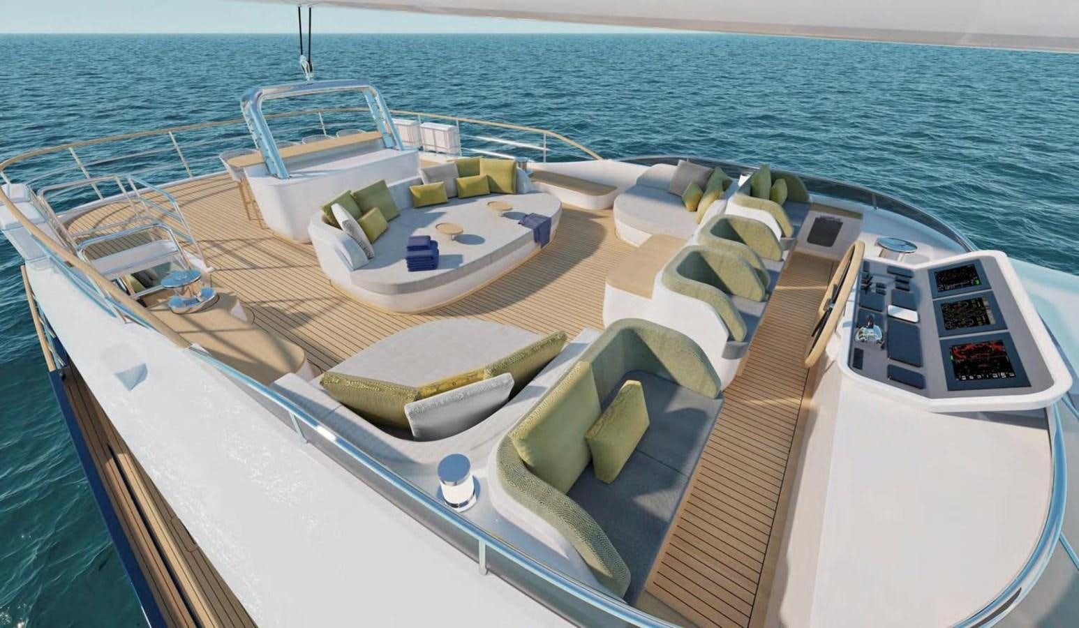 a boat on the water aboard LEGATO Yacht for Sale
