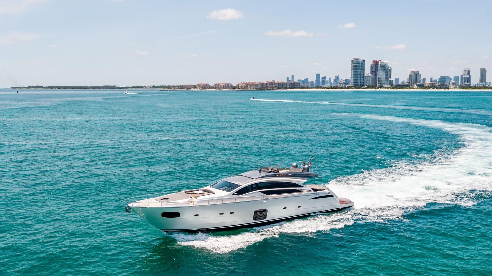 a white boat on the water aboard DOUBLE OR NOTHING Yacht for Sale