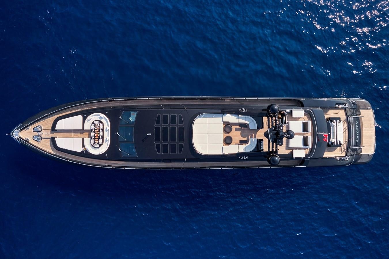 a space ship in the water aboard ABILITY Yacht for Sale