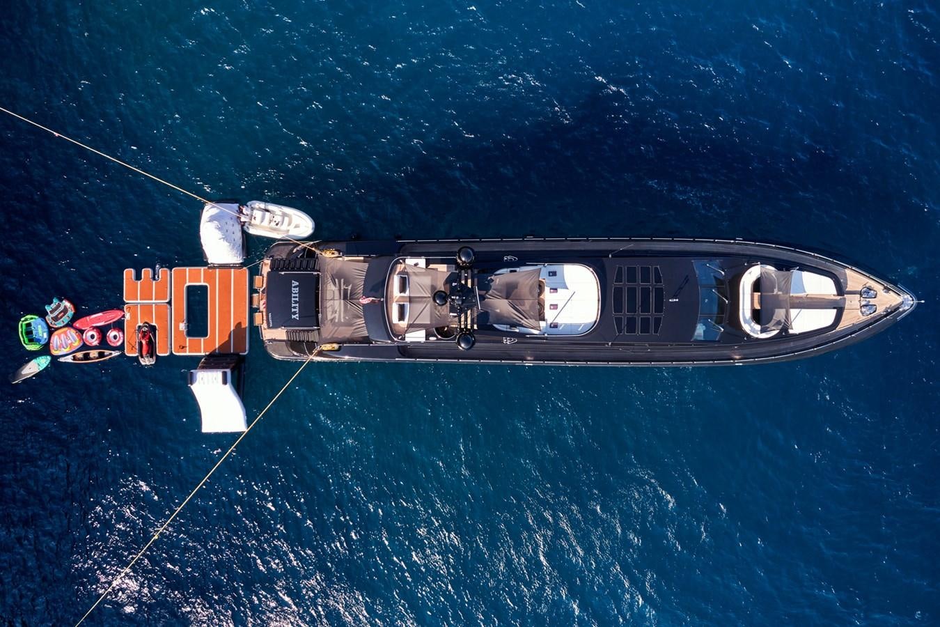 a satellite in space aboard ABILITY Yacht for Sale