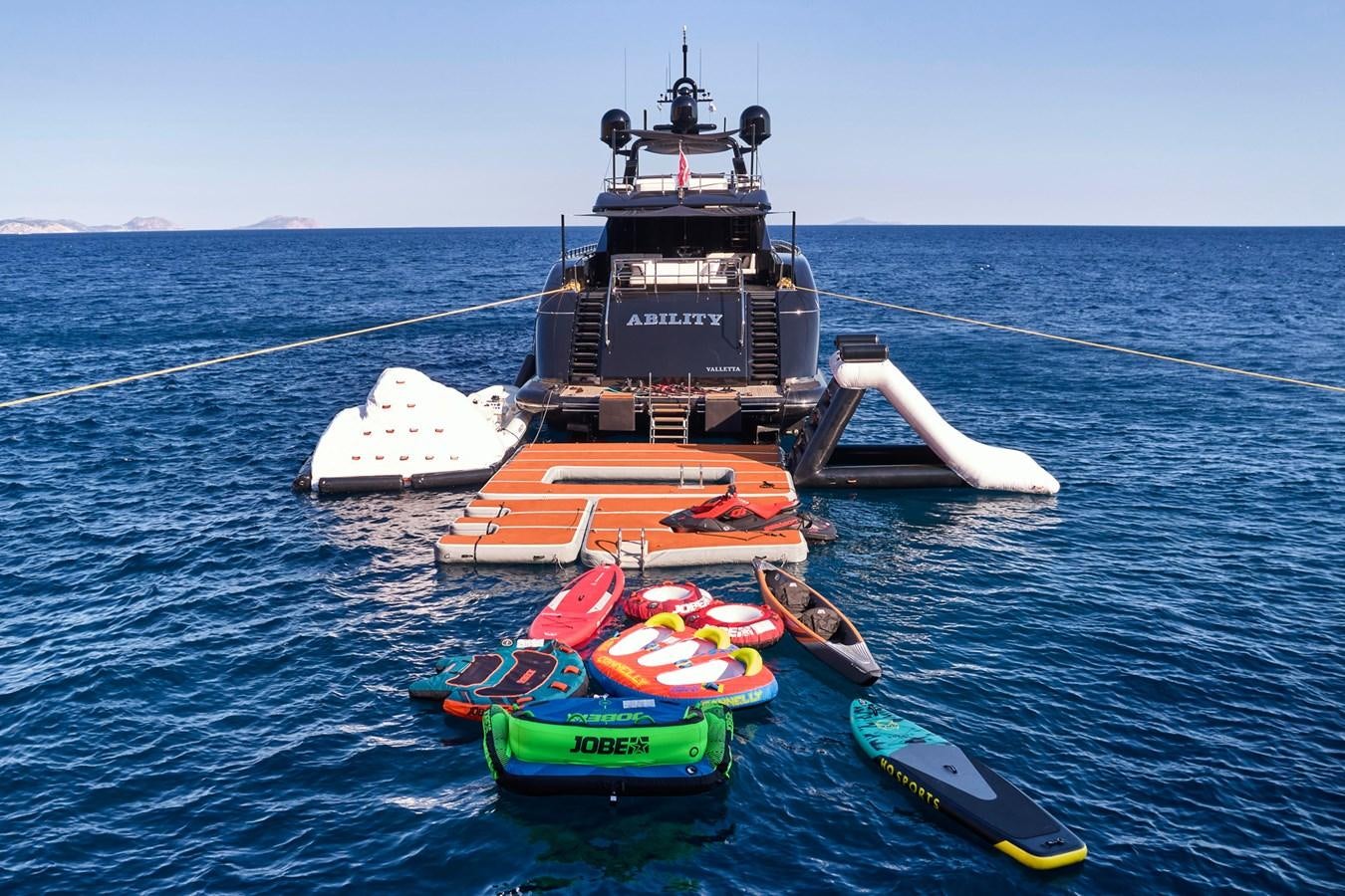 a boat on the water aboard ABILITY Yacht for Sale
