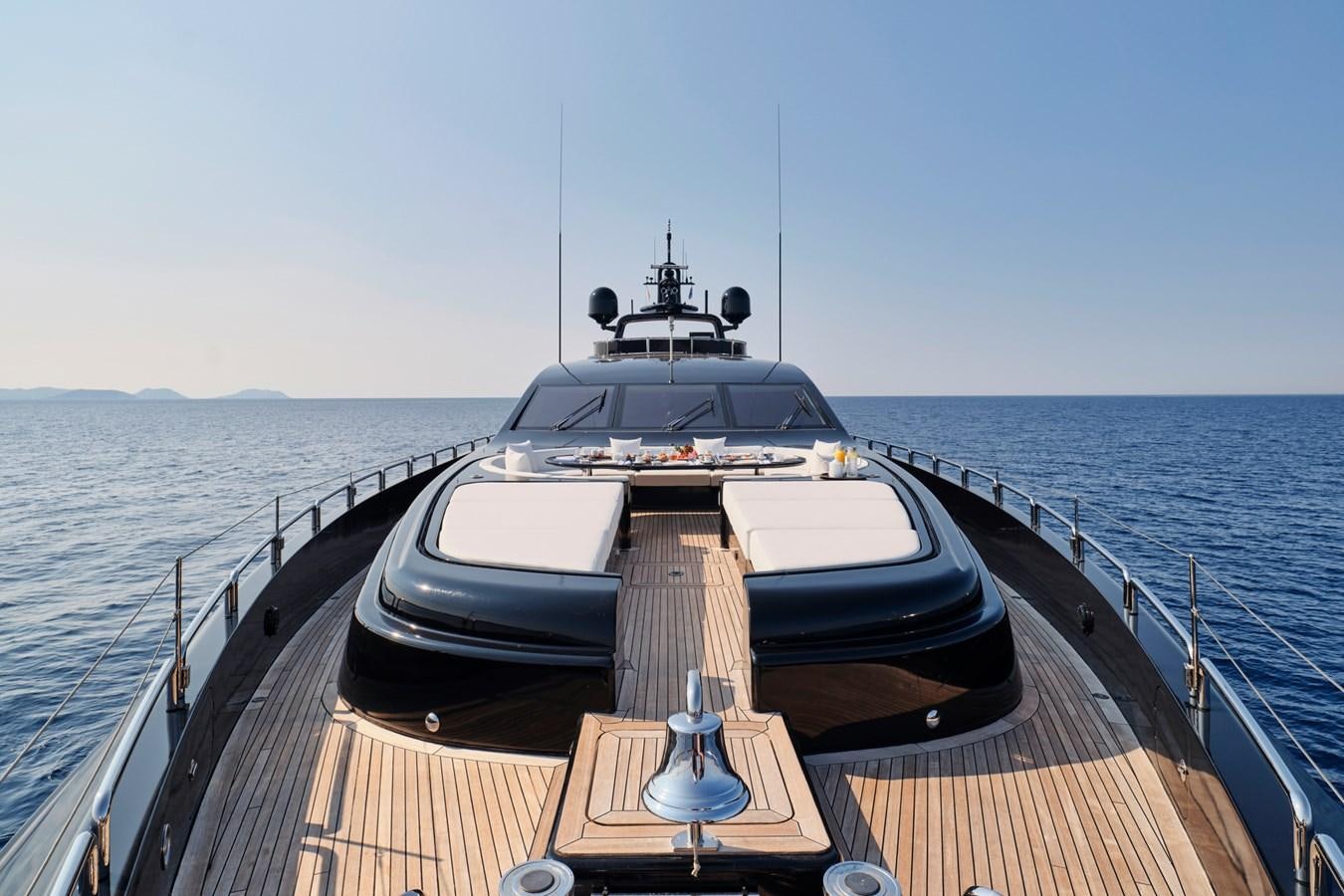 a boat on a deck aboard ABILITY Yacht for Sale