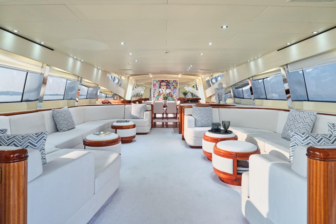 a room with a couch and a table aboard ABILITY Yacht for Sale