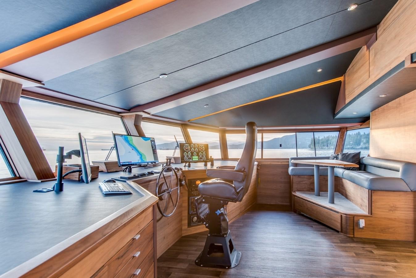 a room with a desk and a computer aboard ASCENTE Yacht for Sale
