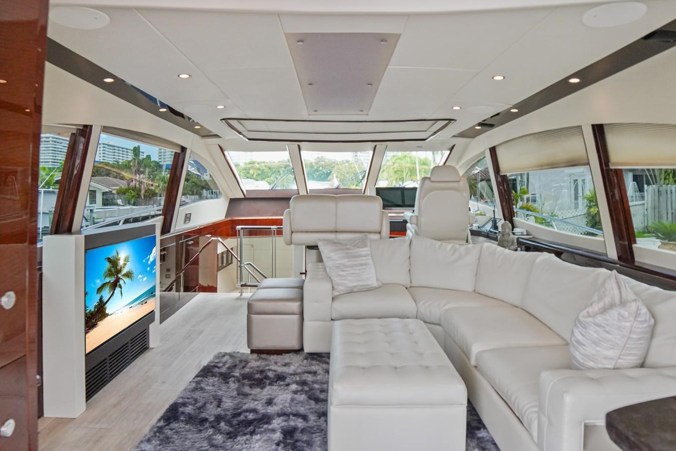 inside of a vehicle aboard LAZZARA 68' Yacht for Sale