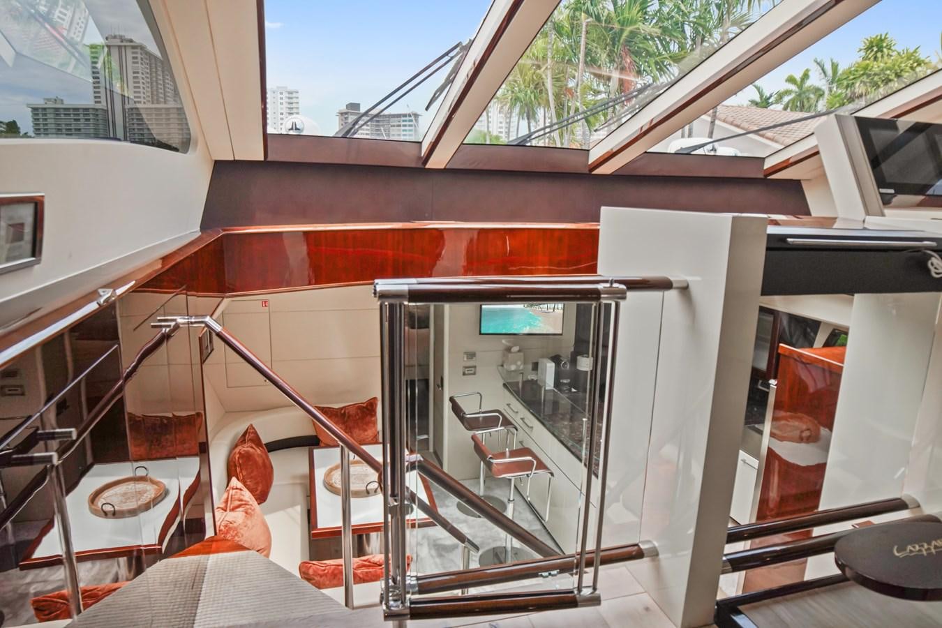 a fire inside a building aboard LAZZARA 68' Yacht for Sale