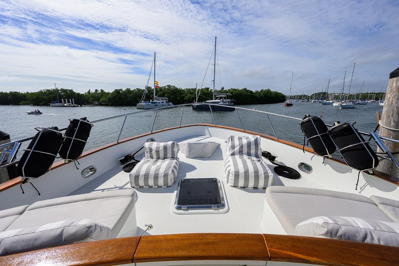 a boat is parked in the water aboard ST. TROPEZ Yacht for Sale
