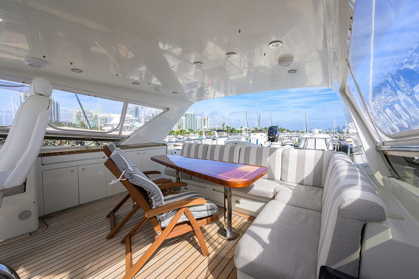 a boat with a person sitting on it aboard ST. TROPEZ Yacht for Sale