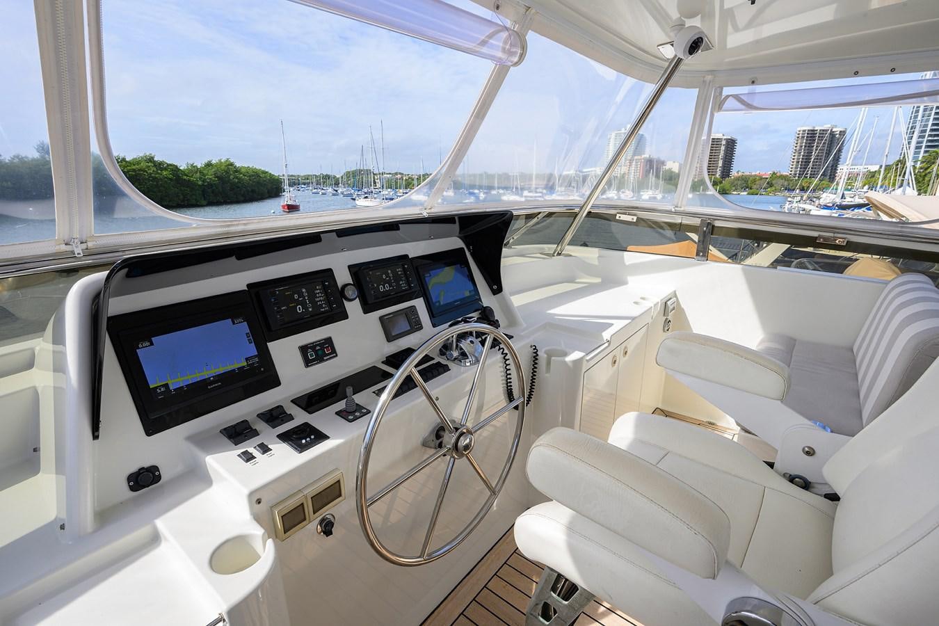 inside of a car aboard ST. TROPEZ Yacht for Sale