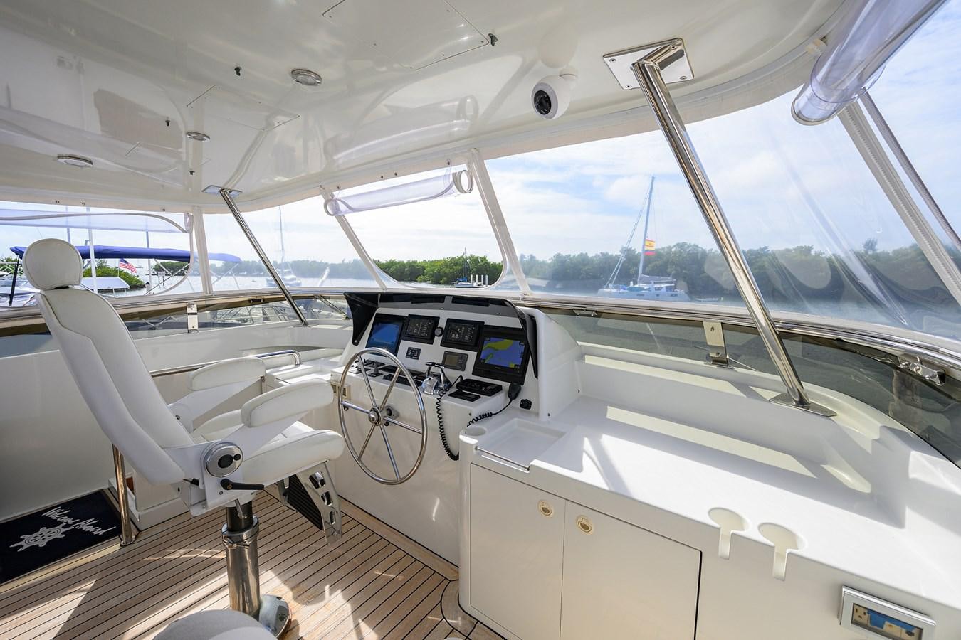inside of a white car aboard ST. TROPEZ Yacht for Sale