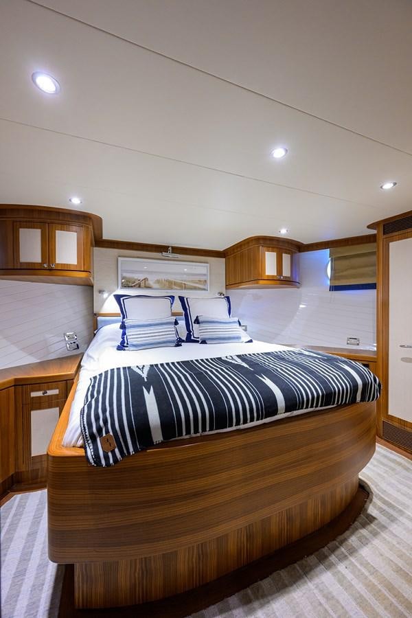 a bed in a room aboard ST. TROPEZ Yacht for Sale