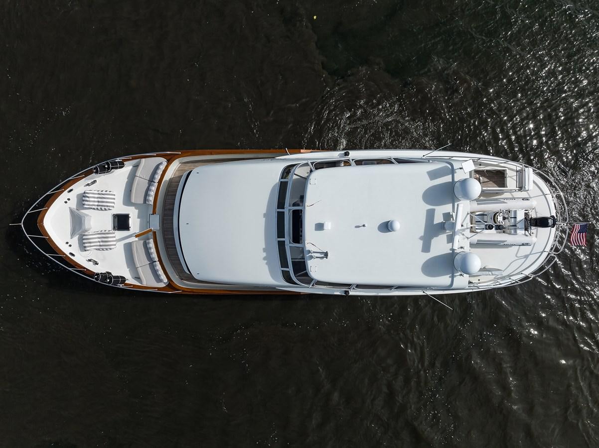 a white and black boat on water aboard ST. TROPEZ Yacht for Sale