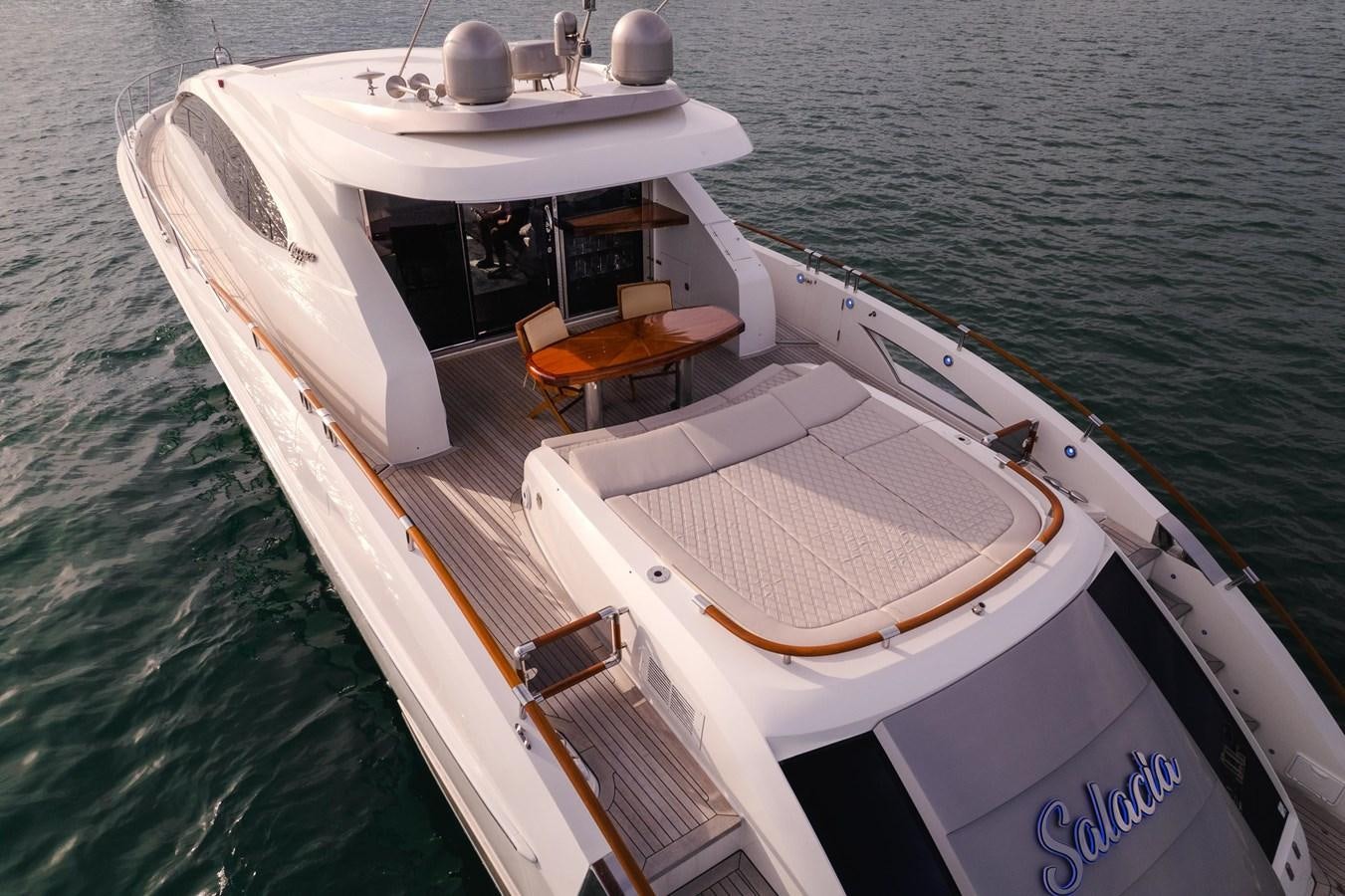 a boat on the water aboard SALACIA Yacht for Sale