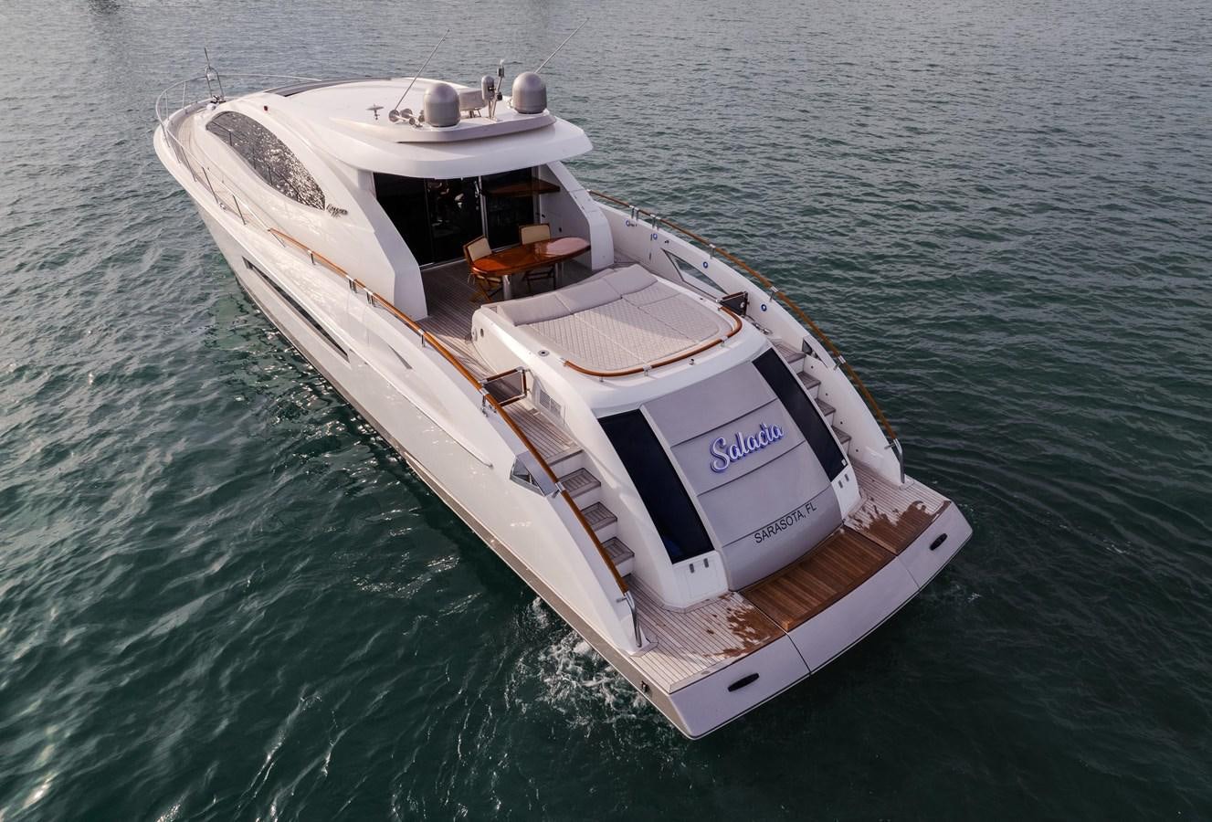a boat on the water aboard SALACIA Yacht for Sale