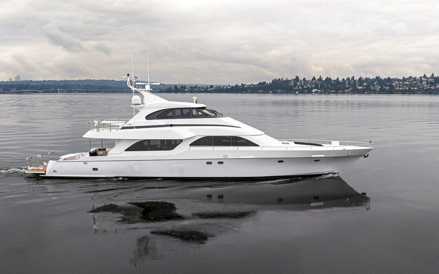 a white yacht in the water aboard SEA SPUR Yacht for Sale