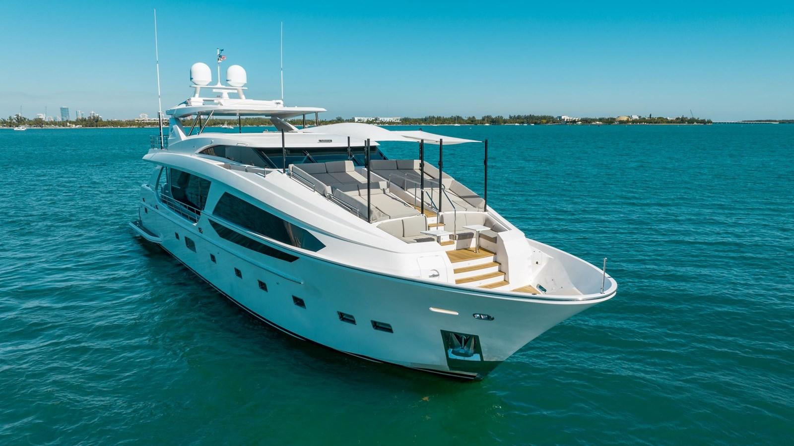 a white boat in the water aboard ADAGIO Yacht for Sale