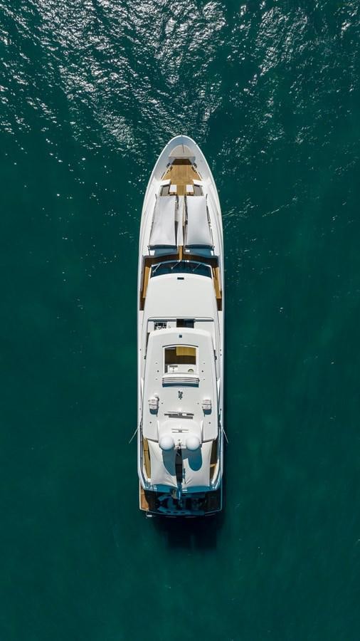 a white boat in the water aboard ADAGIO Yacht for Sale