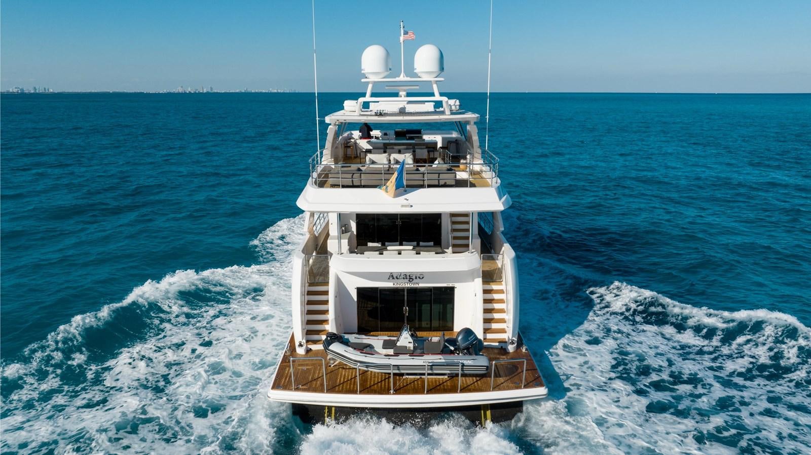 a boat on the water aboard ADAGIO Yacht for Sale