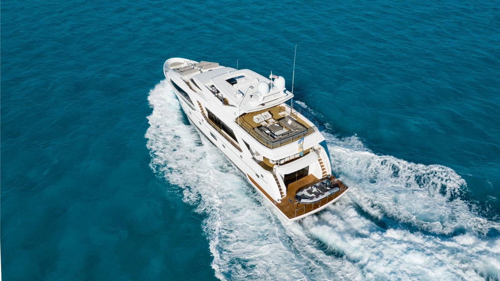 a ship in the ocean aboard ADAGIO Yacht for Sale