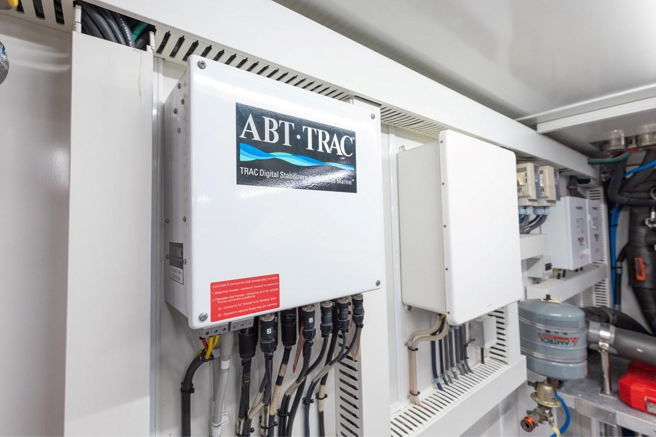 a white box with a blue label on it aboard ADAGIO Yacht for Sale