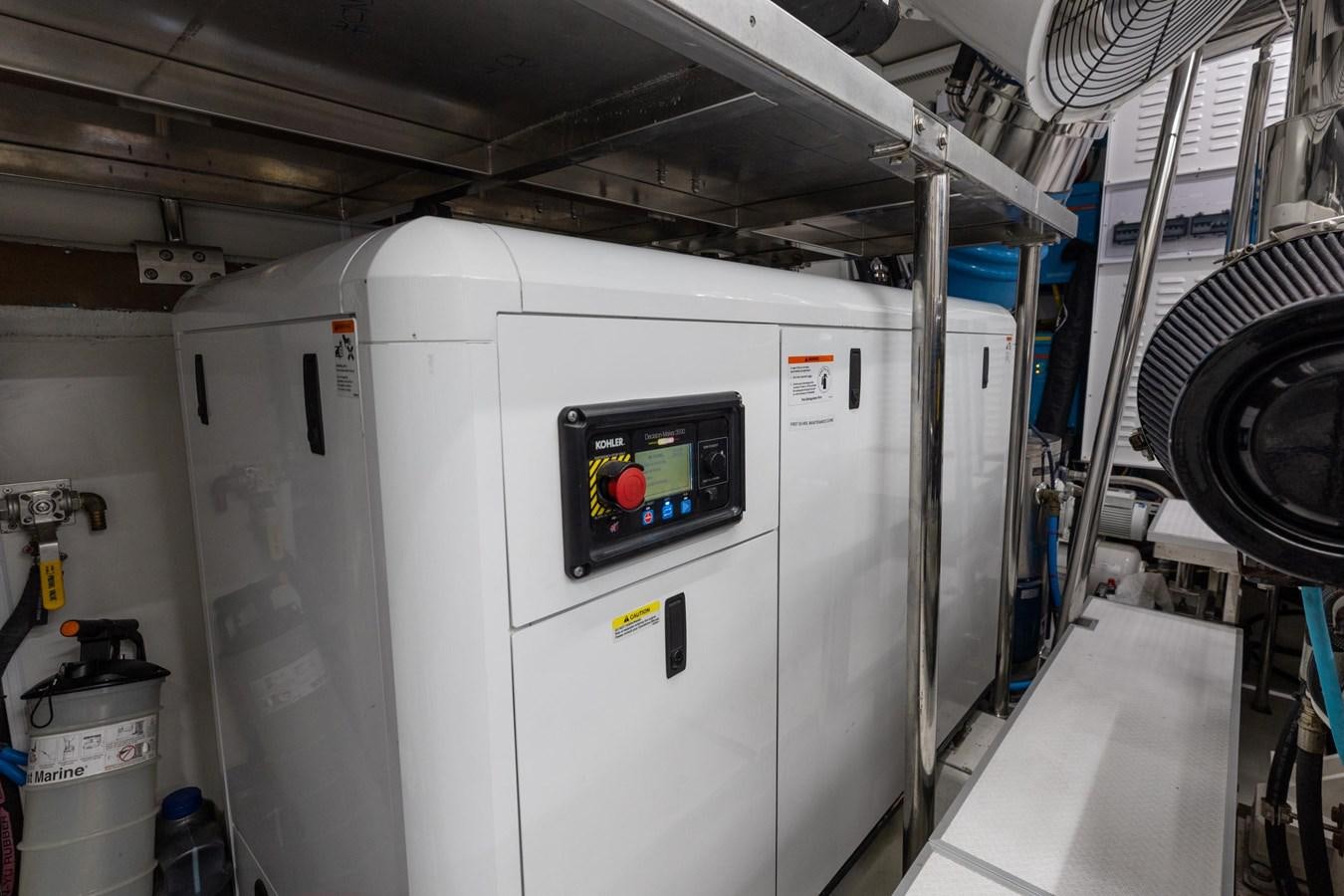 a machine in a room aboard ADAGIO Yacht for Sale