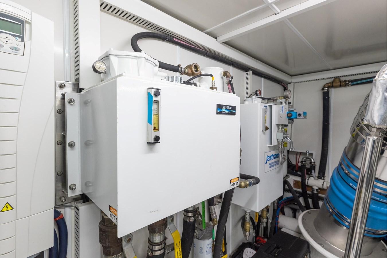 a machine with a large piece of equipment on it aboard ADAGIO Yacht for Sale