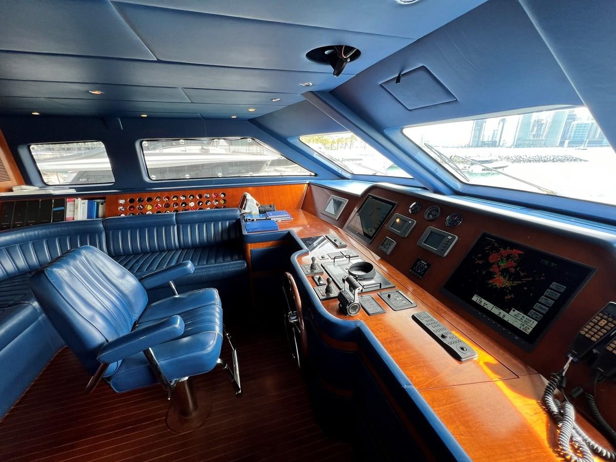 inside of a train aboard BENETTI 100 Yacht for Sale