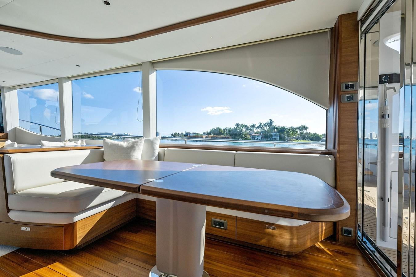 a room with a bed and a window aboard ELIZABETH Yacht for Sale
