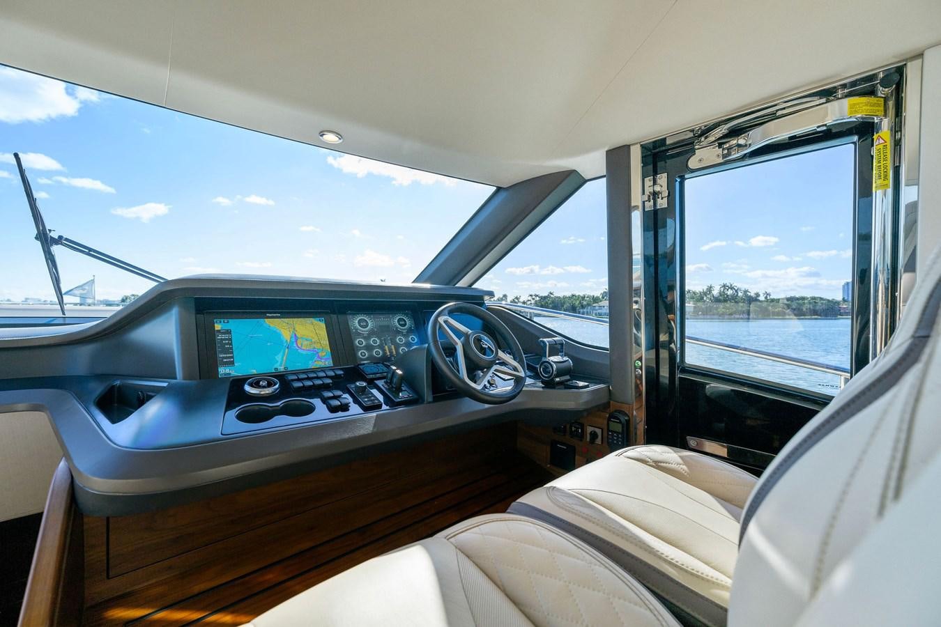 inside of a car aboard ELIZABETH Yacht for Sale
