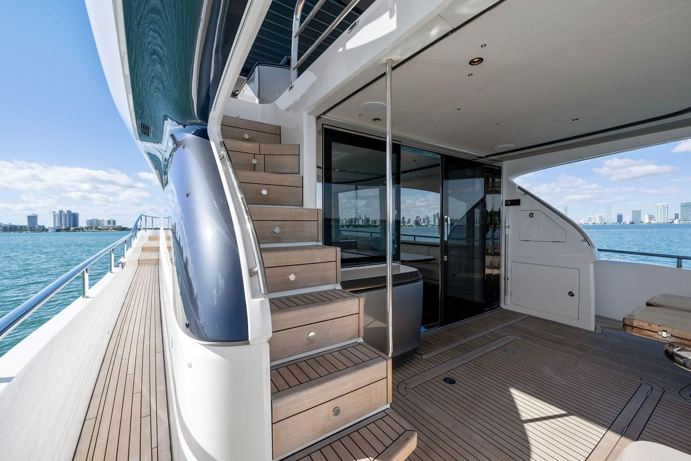 a boat on a deck aboard ELIZABETH Yacht for Sale
