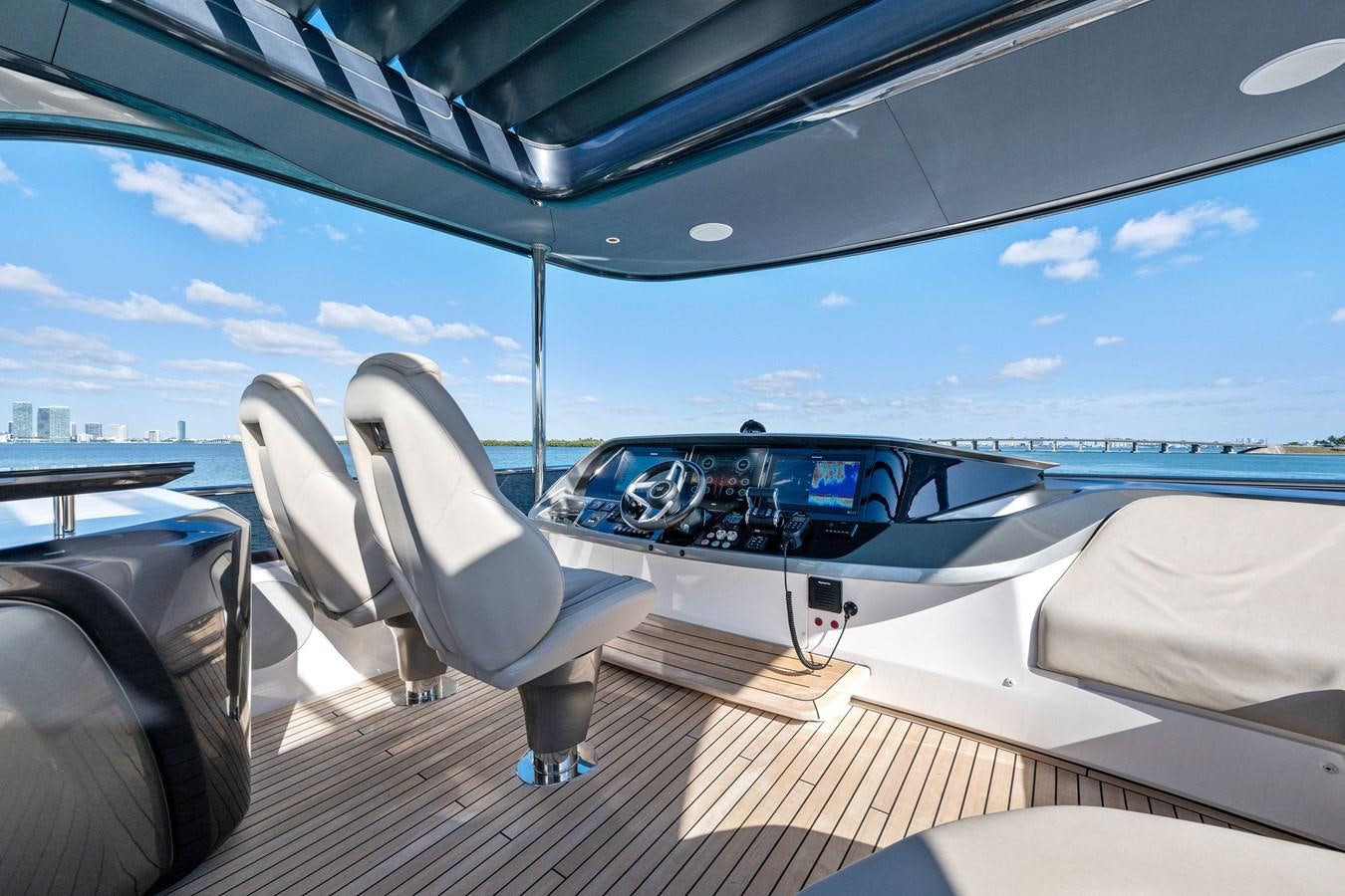 inside of a car aboard ELIZABETH Yacht for Sale