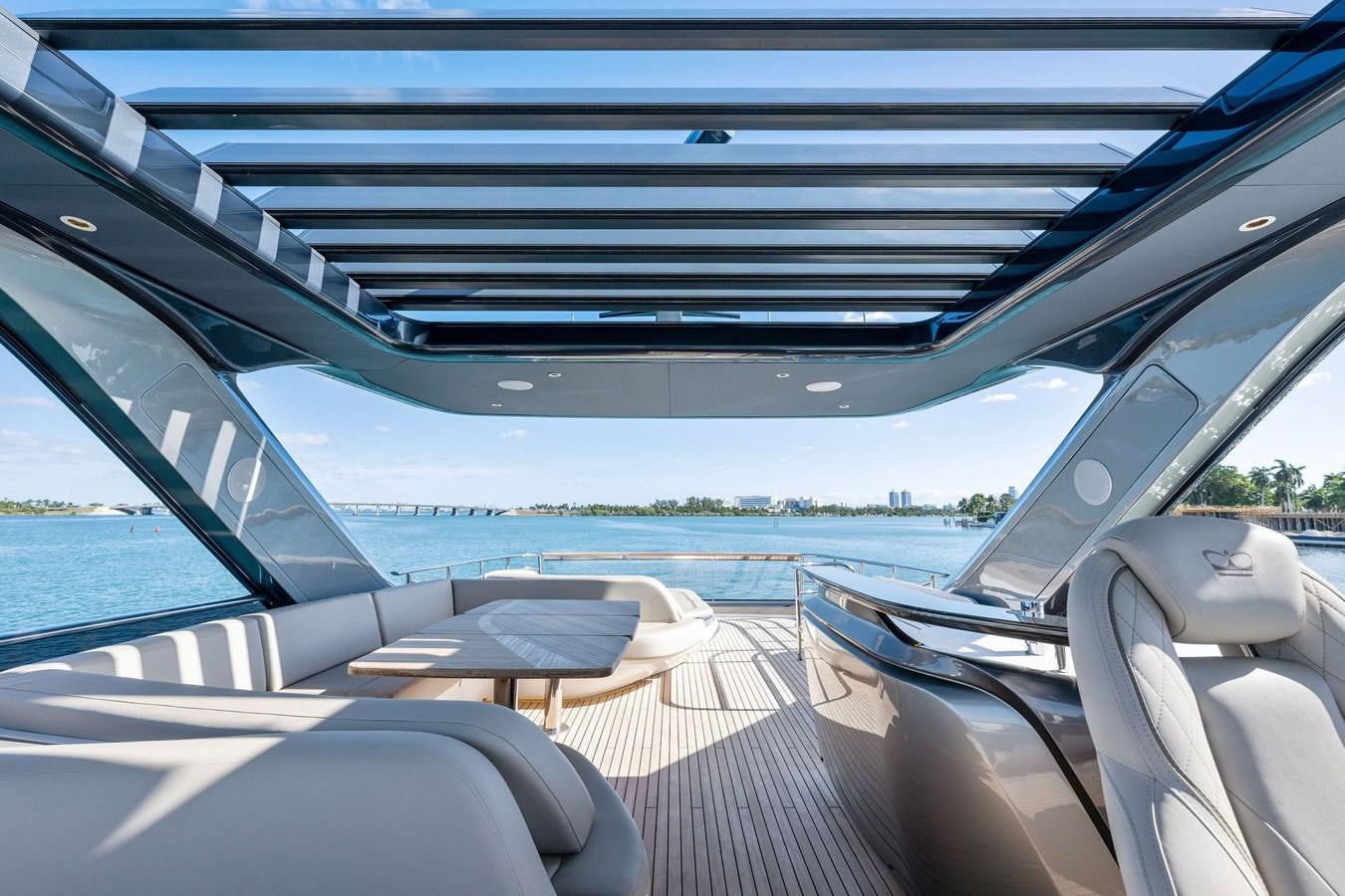 the inside of a car aboard ELIZABETH Yacht for Sale