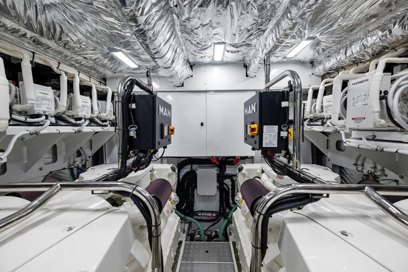 a large machine with many wires aboard ELIZABETH Yacht for Sale