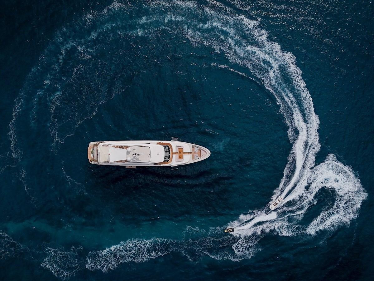 a space shuttle above the earth aboard MOCEAN II Yacht for Sale