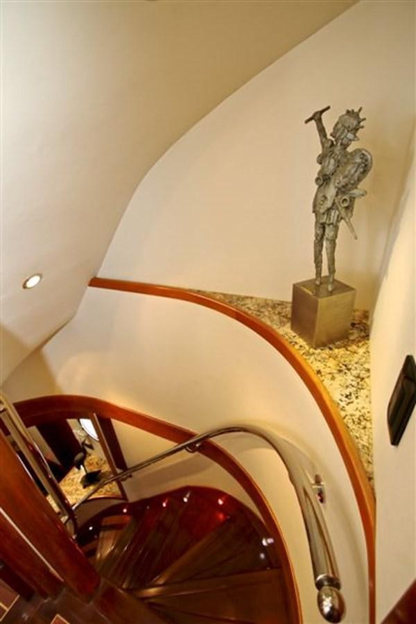 a vase on a table aboard IMPETUS Yacht for Sale