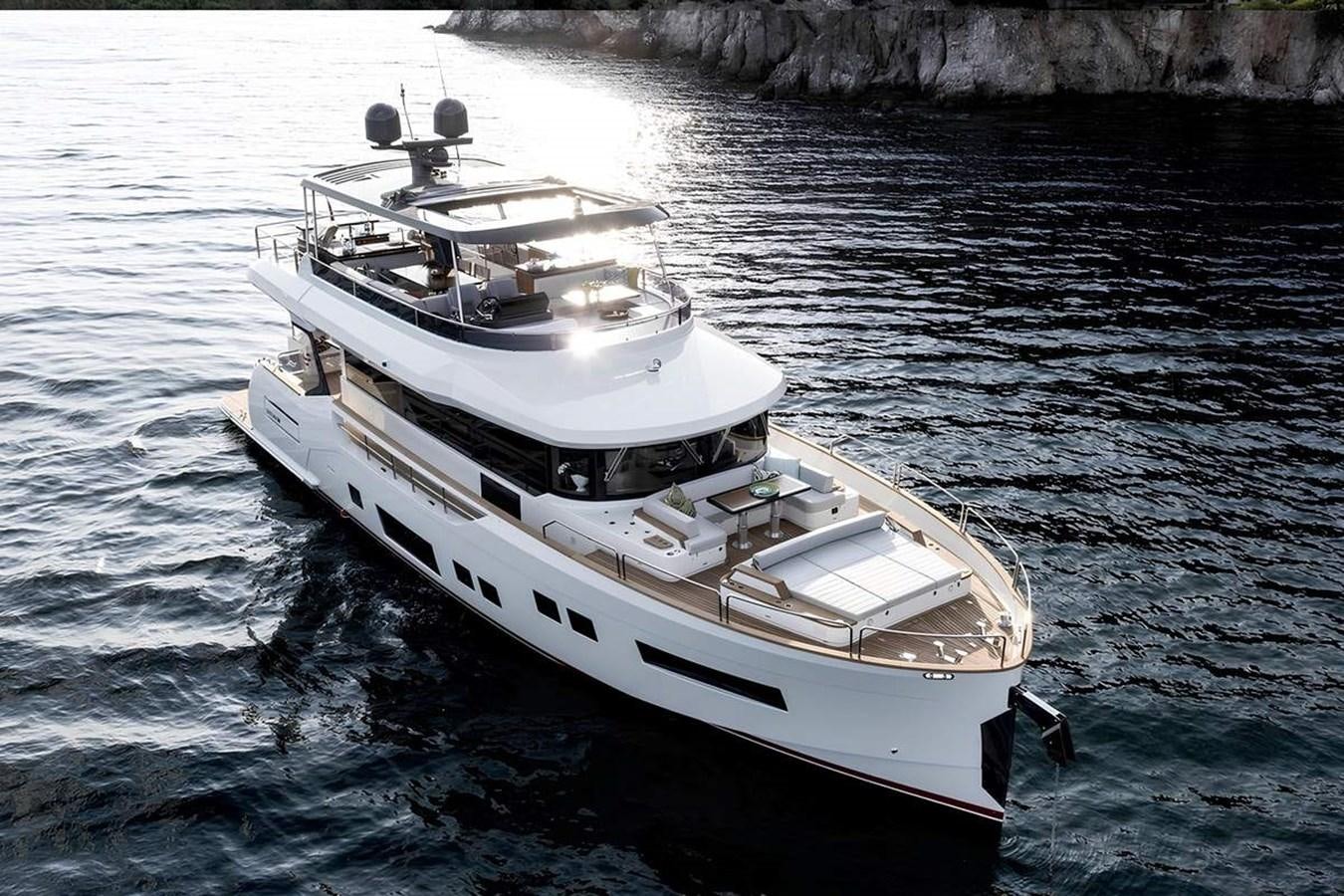 a boat in the water aboard SIRENA 68 Yacht for Sale