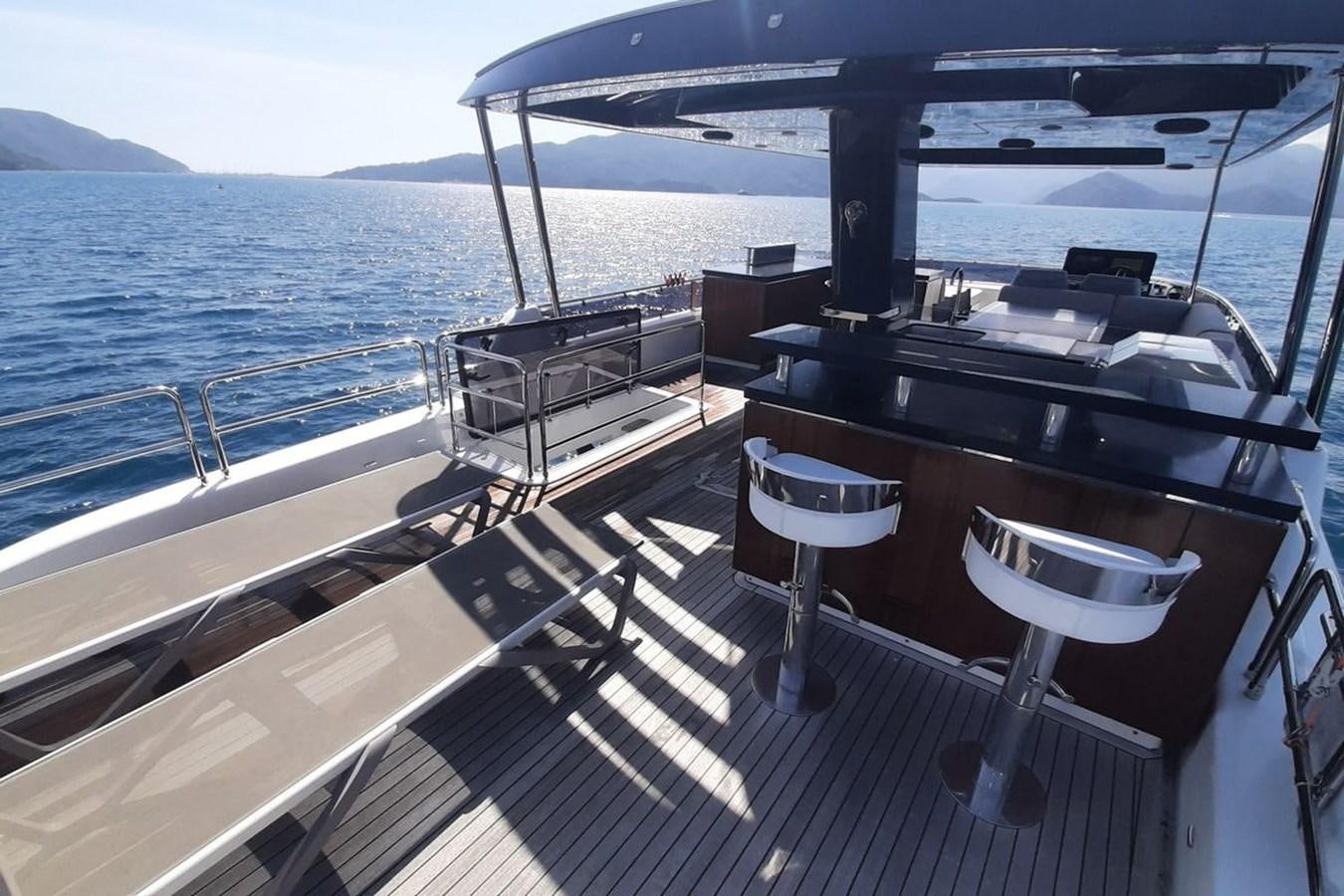 a boat on the water aboard SIRENA 68 Yacht for Sale