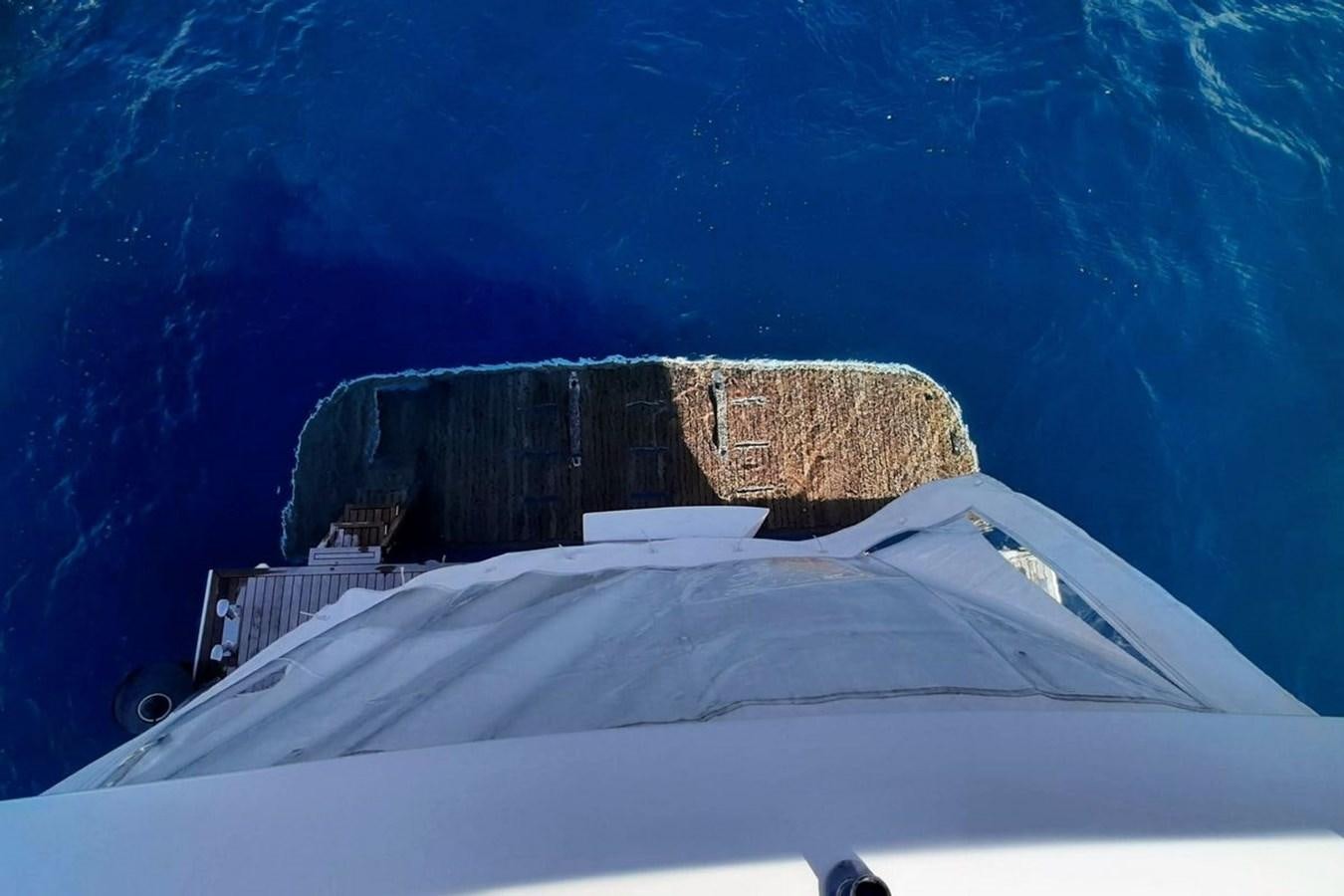 a building with a rock on top aboard SIRENA 68 Yacht for Sale