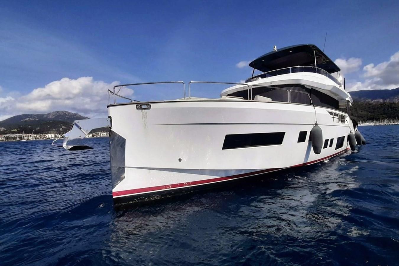 a boat in the water aboard SIRENA 68 Yacht for Sale