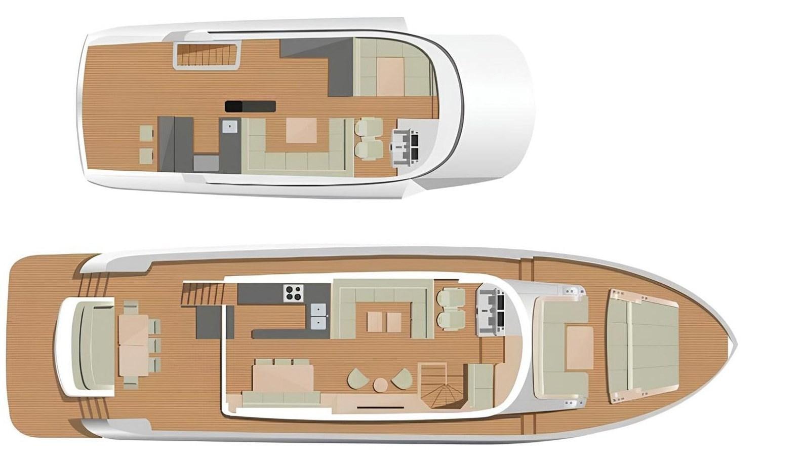 diagram aboard SIRENA 68 Yacht for Sale