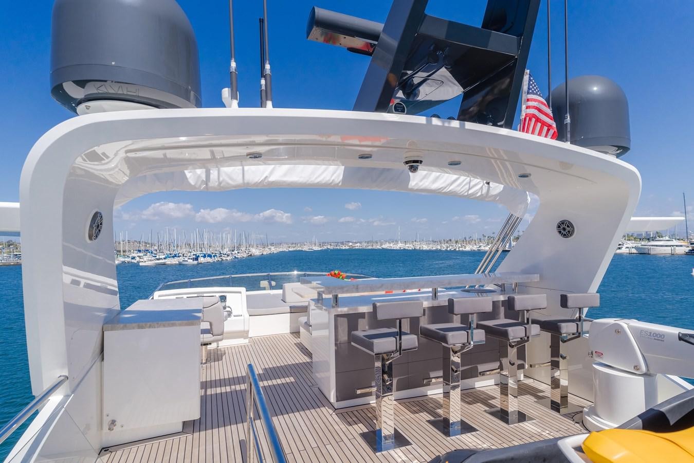 a large white ship aboard GYRFALCON Yacht for Sale