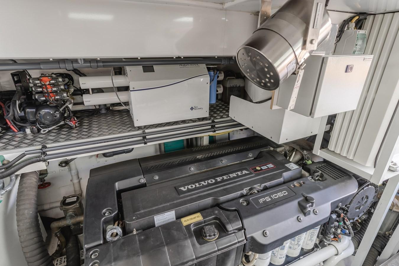 the inside of a car aboard GYRFALCON Yacht for Sale