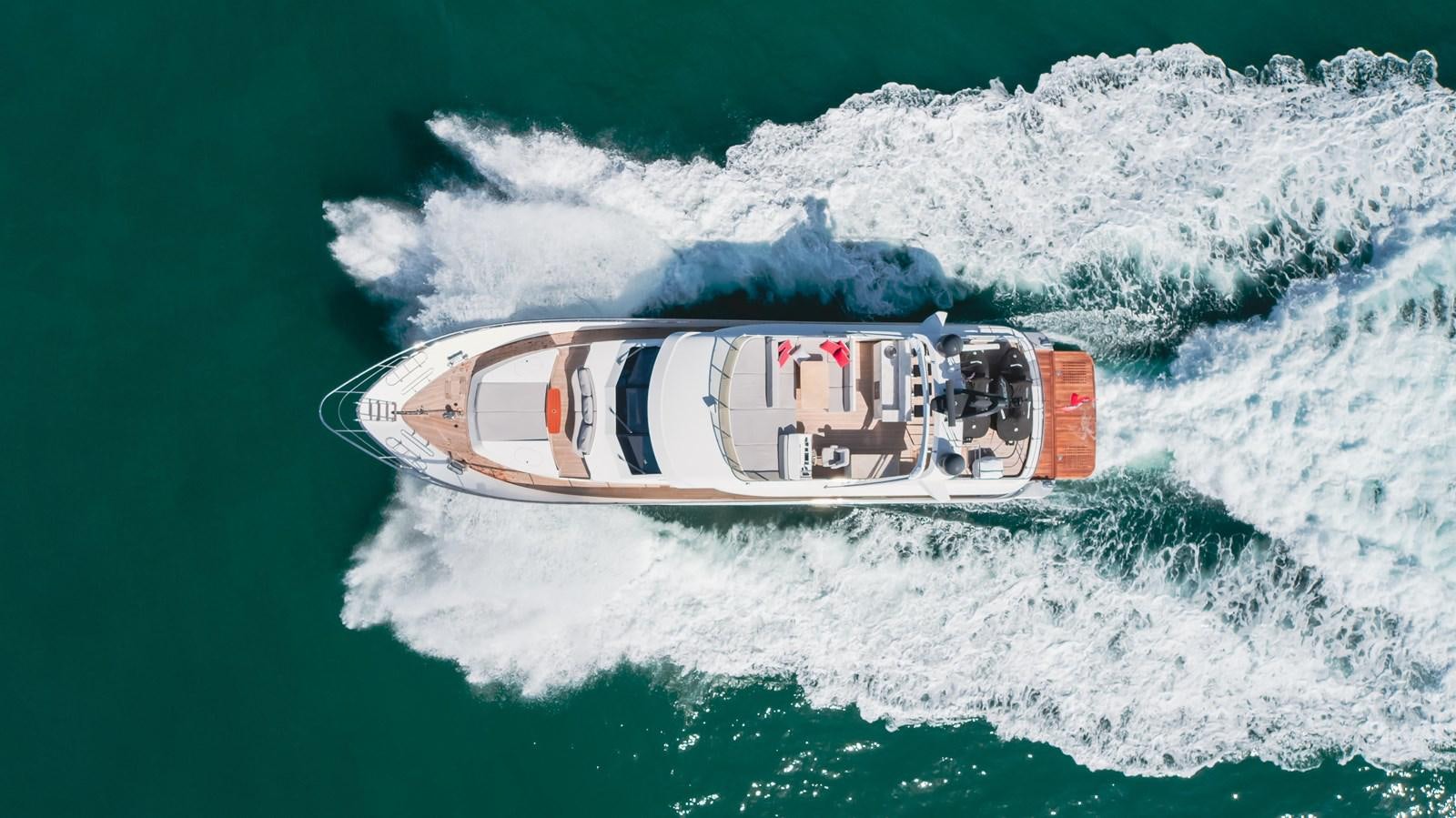 a ship in the ocean aboard GYRFALCON Yacht for Sale