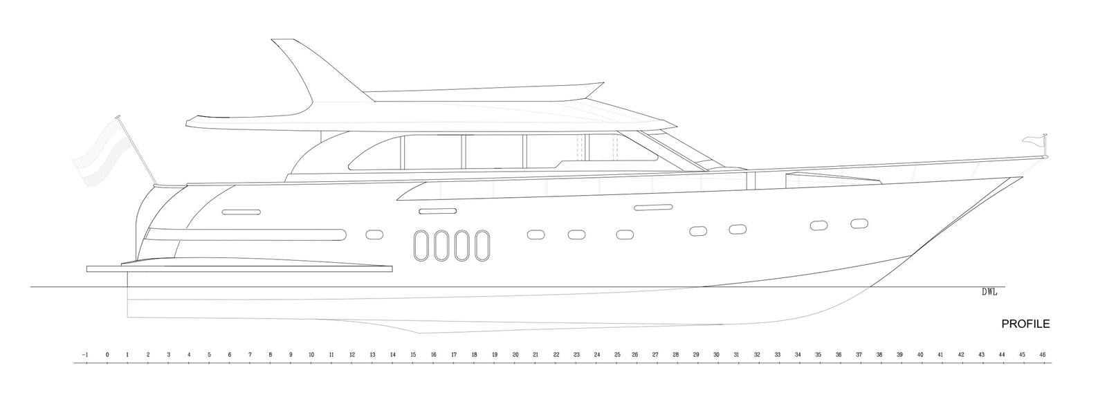 diagram, engineering drawing aboard GYRFALCON Yacht for Sale